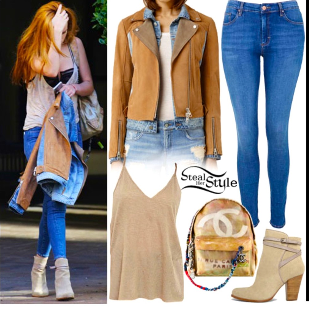 NEVER WORN! All Saints Suede Frame Biker Jacket